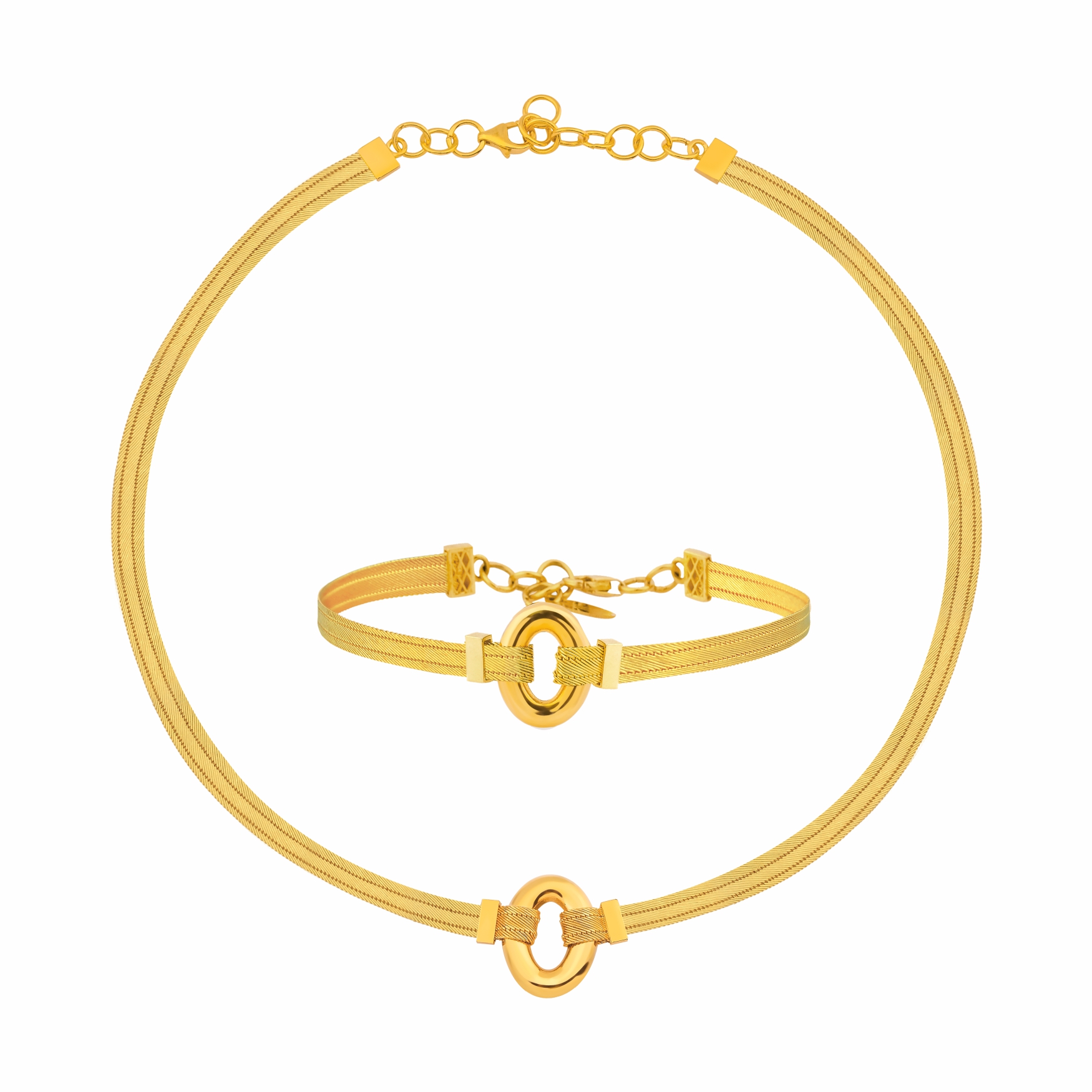 Oval Hasır Set